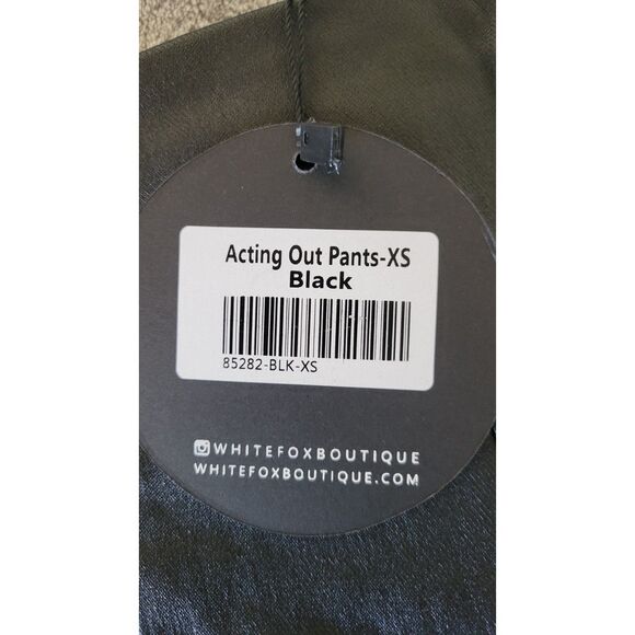 Wildfox Black Vegan Leather Acting Out Pants - Picture 5 of 5